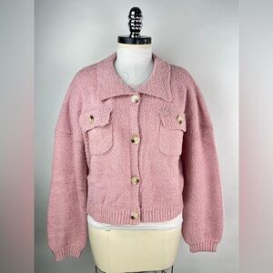 💚 2933. Collared Button Front Cardigan